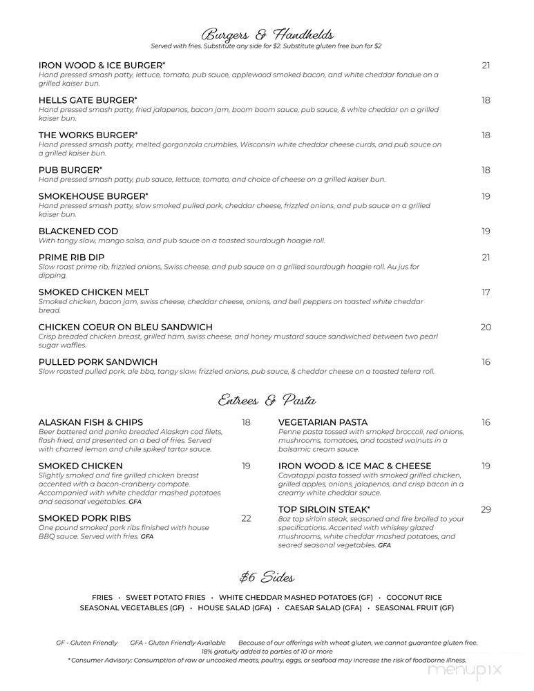 Iron Wood & Ice Urban Kitchen & Bar - Post Falls, ID menu_pic
