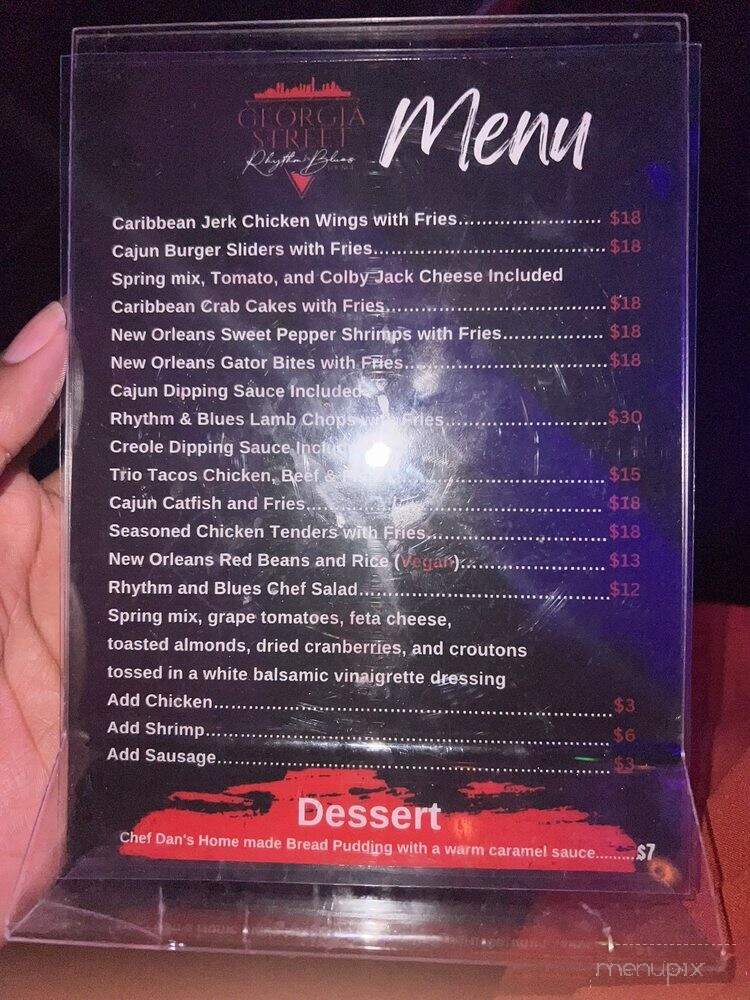 Georgia Street Rhythm & Blues Lounge - Indianapolis, IN menu_pic
