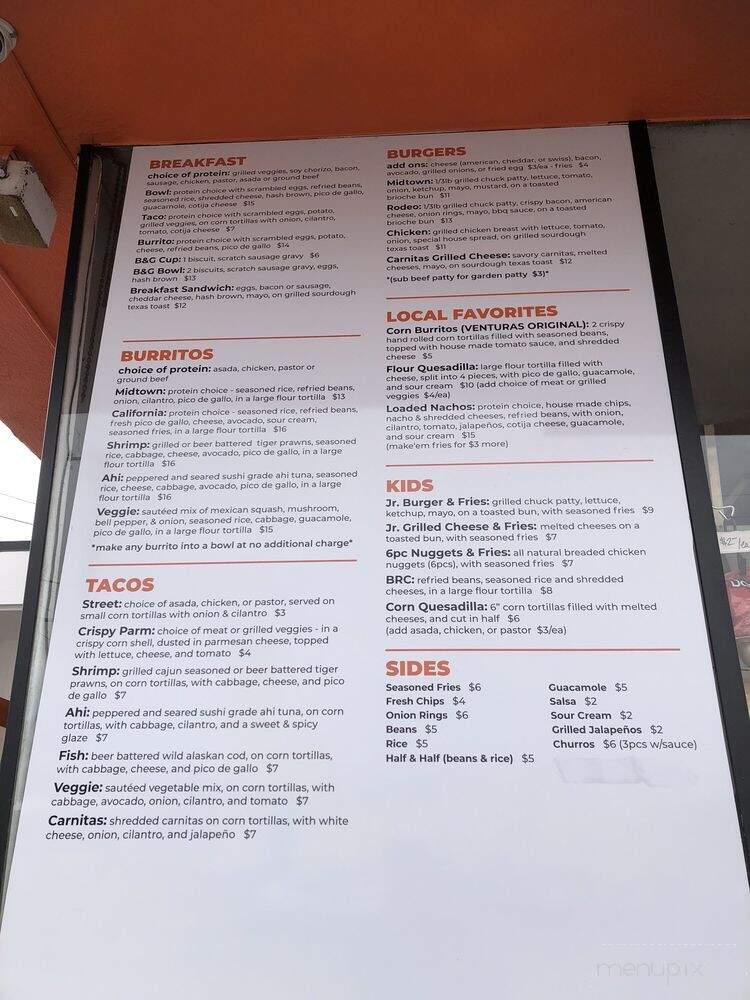 Midtown Grill - Ventura, CA menu_pic