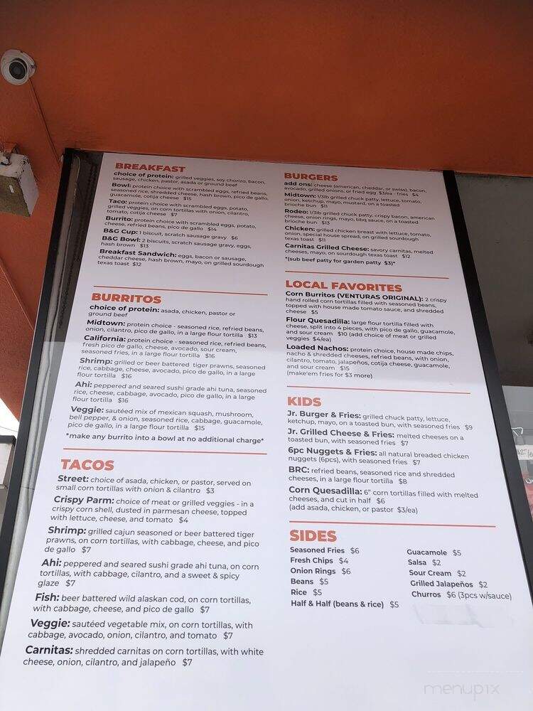 Midtown Grill - Ventura, CA menu_pic