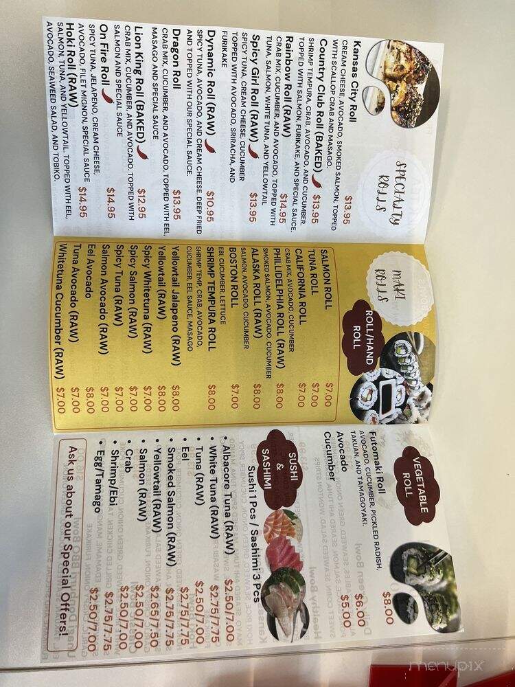 Hokibar - Overland Park, KS menu_pic