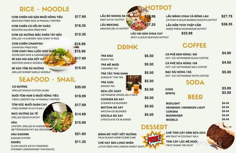 Cay - Westminster, CA menu_pic