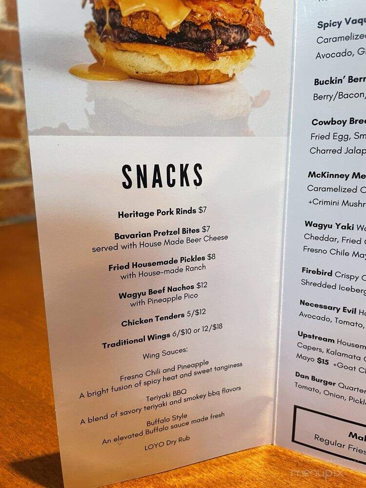 Loyo Burger - McKinney, TX menu_pic