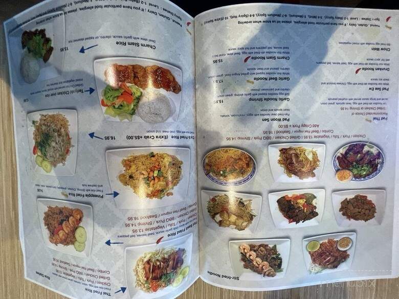 Charm Siam Restaurant - Long Beach, CA menu_pic