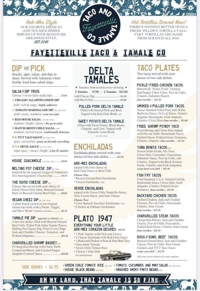 Fayetteville Taco & Tamale - Fayetteville, AR menu_pic