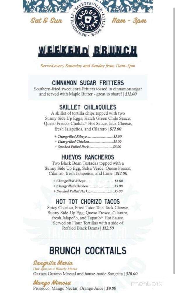 Fayetteville Taco & Tamale - Fayetteville, AR menu_pic