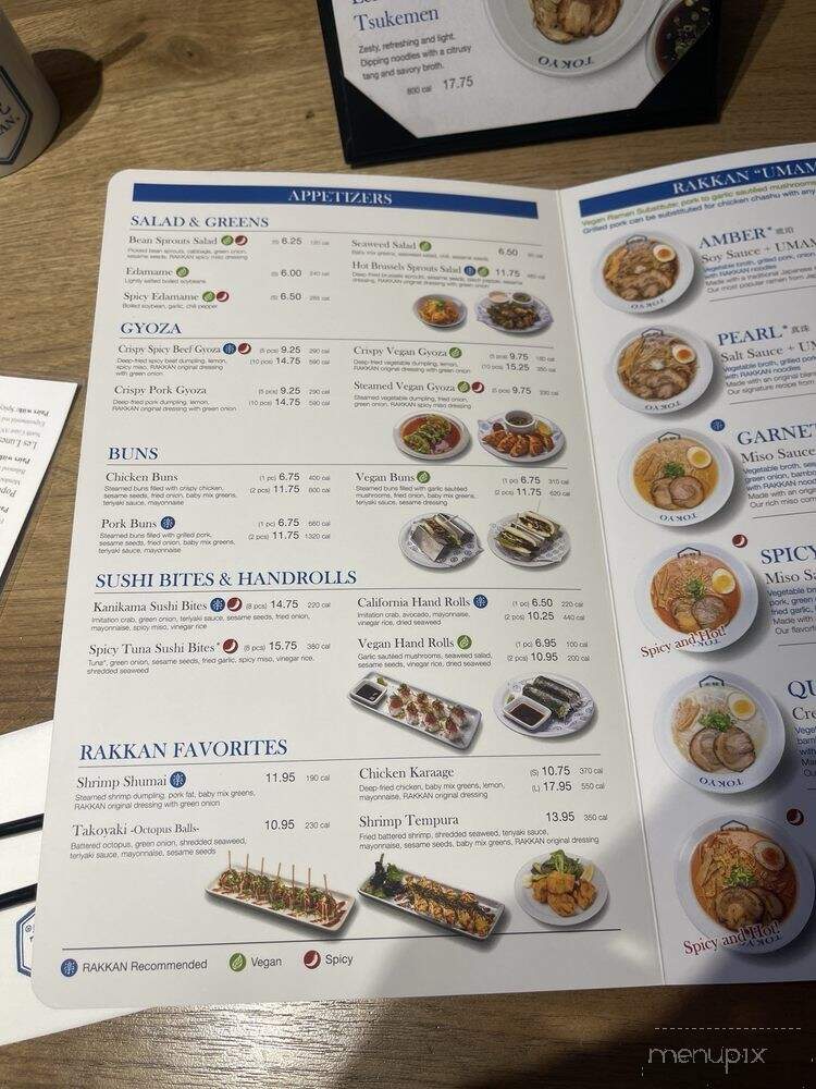 Rakkan Ramen - Truckee, CA menu_pic