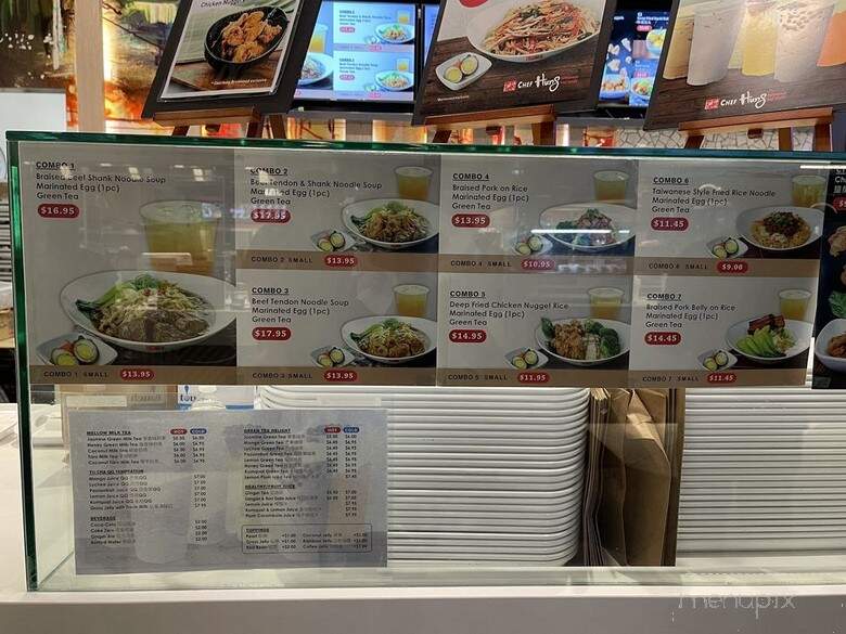 Chef Hung Taiwanese Beef Noodle - Burnaby, BC menu_pic