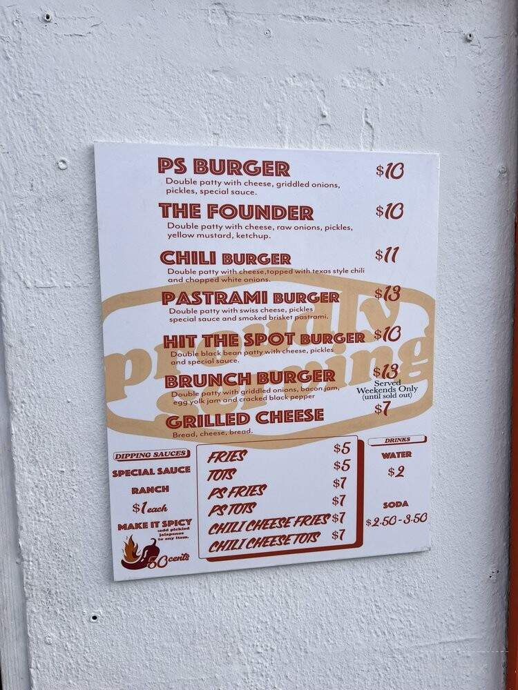Proudly Serving - Hermosa Beach, CA menu_pic