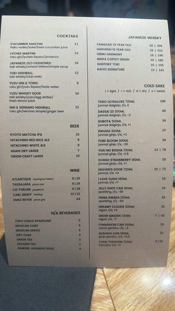 Kata Nori Hand Roll Bar - Kansas City, MO menu_pic