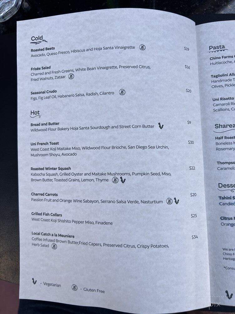 Long Story Short - San Diego, CA menu_pic