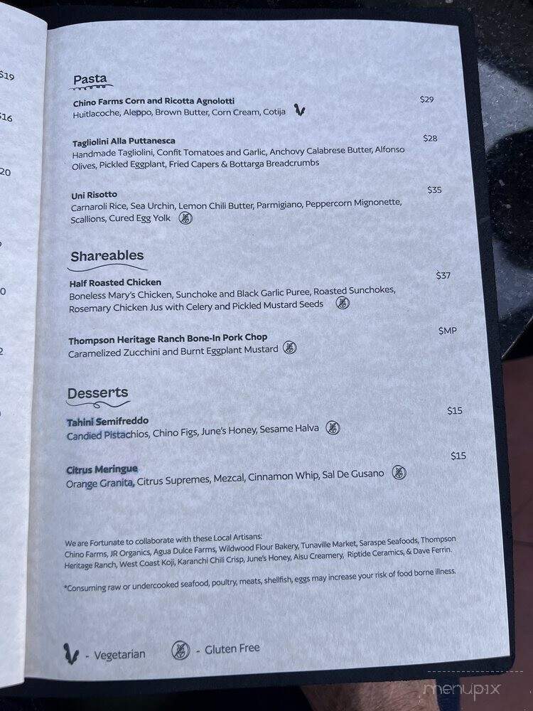 Long Story Short - San Diego, CA menu_pic
