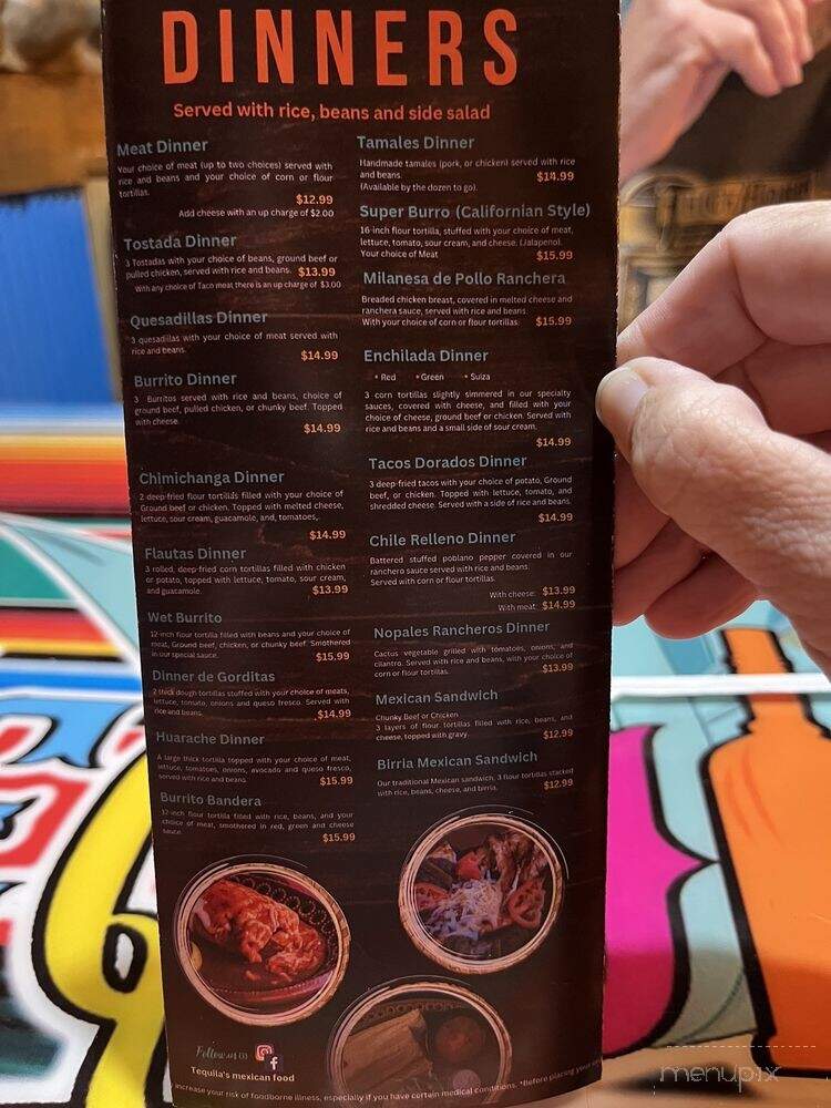 Tequila's Mexican Restaurant & Cantina - Roseville, MI menu_pic