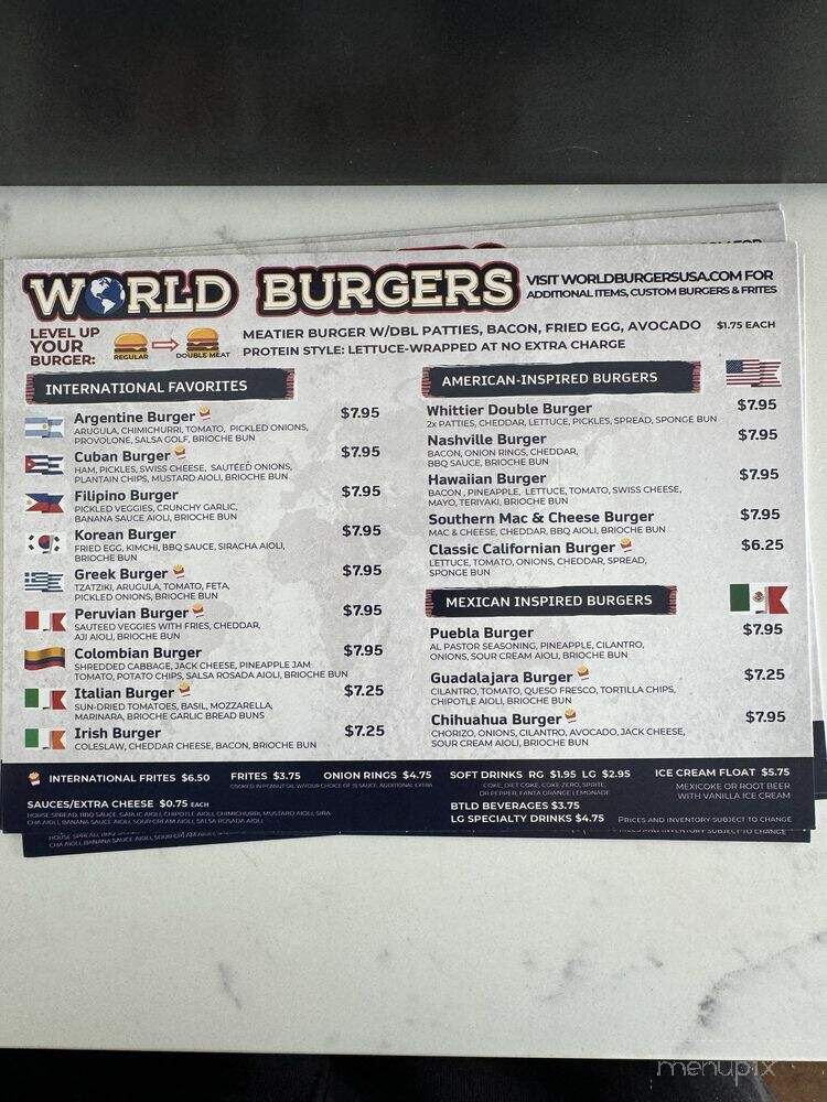 World Burgers - Whittier, CA