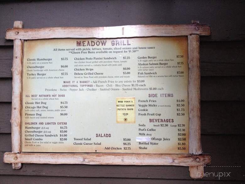 Meadow Grill - Yosemite National Park, CA menu_pic