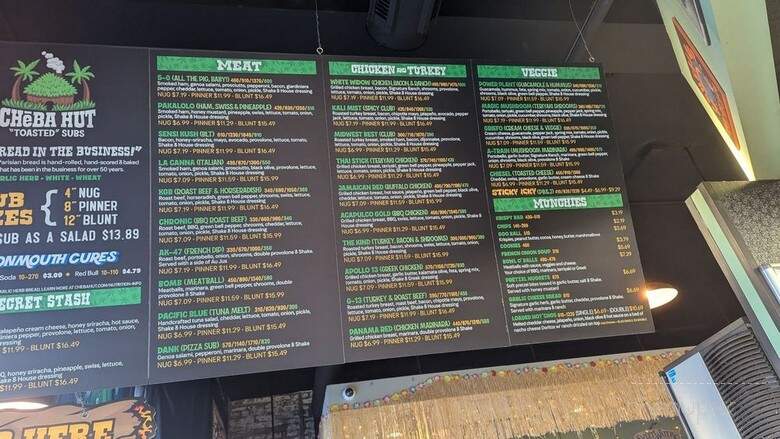 Cheba Hut Toasted Subs - Chicago, IL menu_pic
