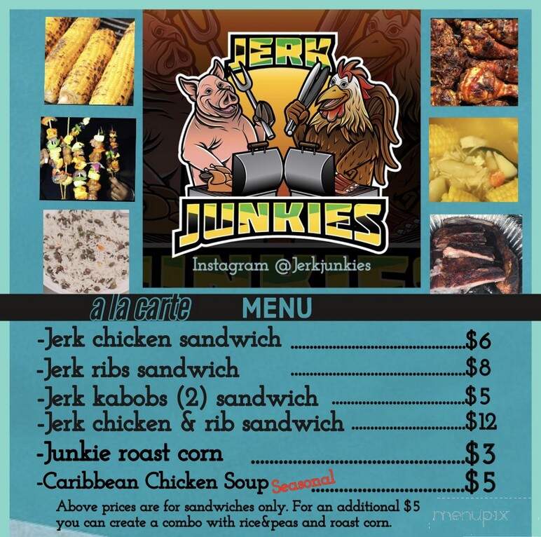 Jerk Junkies - Burlington, NC menu_pic