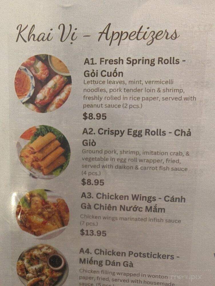 PHO EVER - Vietnamese Pho Restaurant - Las Vegas, NV menu_pic