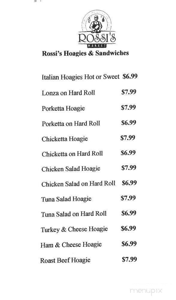 Rossi's Market - Old Forge, PA menu_pic