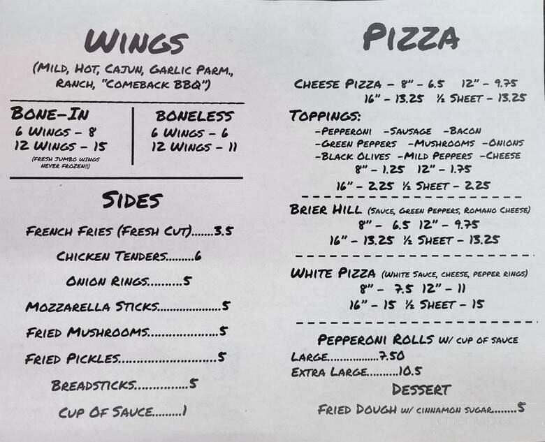 Lordstown Comeback - Warren, OH menu_pic