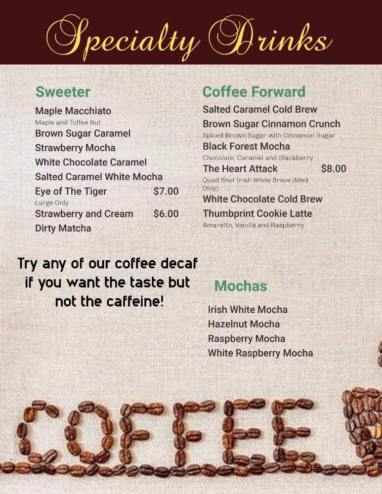 Fresh Start Coffee - Savannah, TN menu_pic