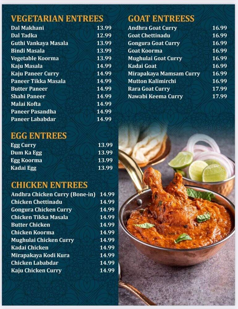 Rajadhani Indian Cuisine - Overland Park, KS menu_pic