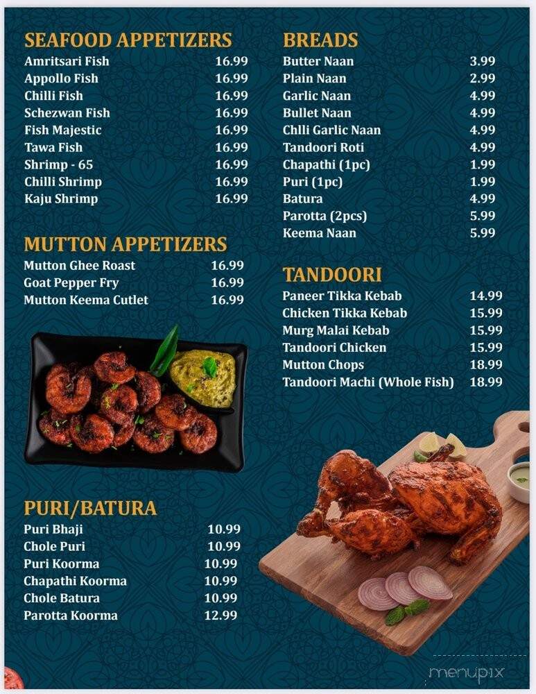 Rajadhani Indian Cuisine - Overland Park, KS menu_pic