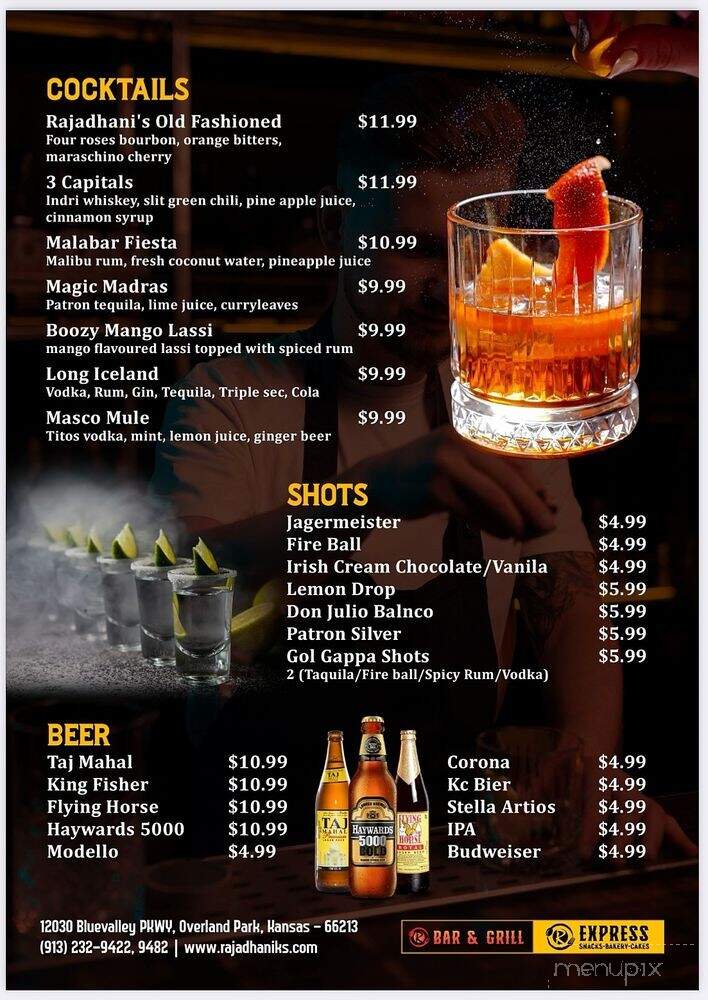 Rajadhani Indian Cuisine - Overland Park, KS menu_pic