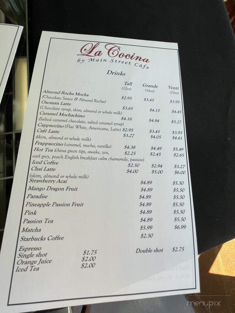 La Cocina - Somerton, AZ menu_pic