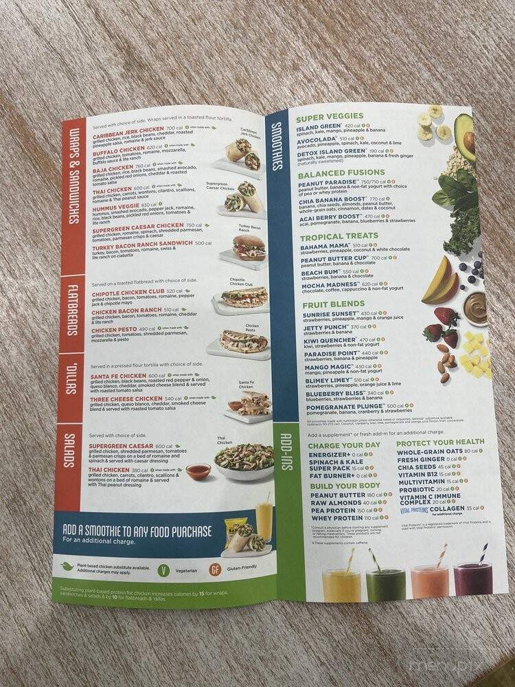 Tropical Smoothie Cafe - Roy, UT menu_pic