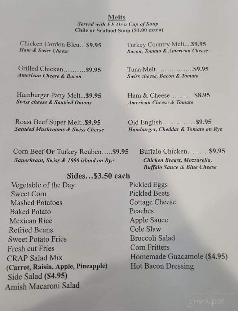 81 Diner - Abbottstown, PA menu_pic