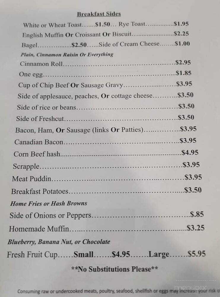 81 Diner - Abbottstown, PA menu_pic