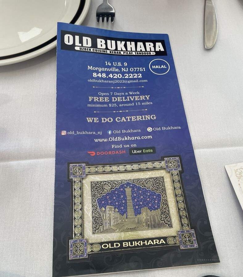 Old Bukhara - Marlboro, NJ menu_pic