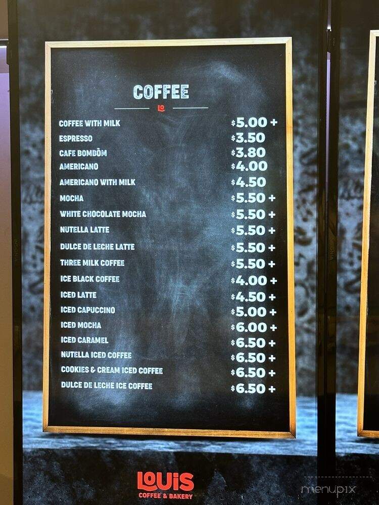 Louis Coffee & Bakery - Miramar, FL menu_pic