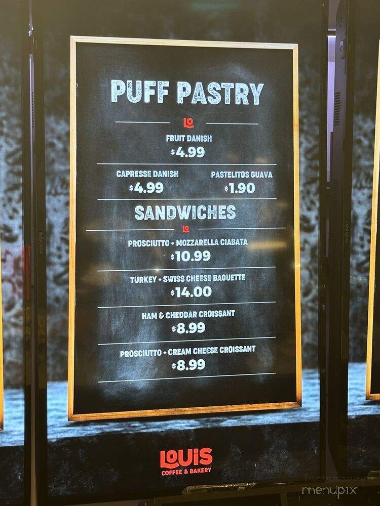 Louis Coffee & Bakery - Miramar, FL menu_pic