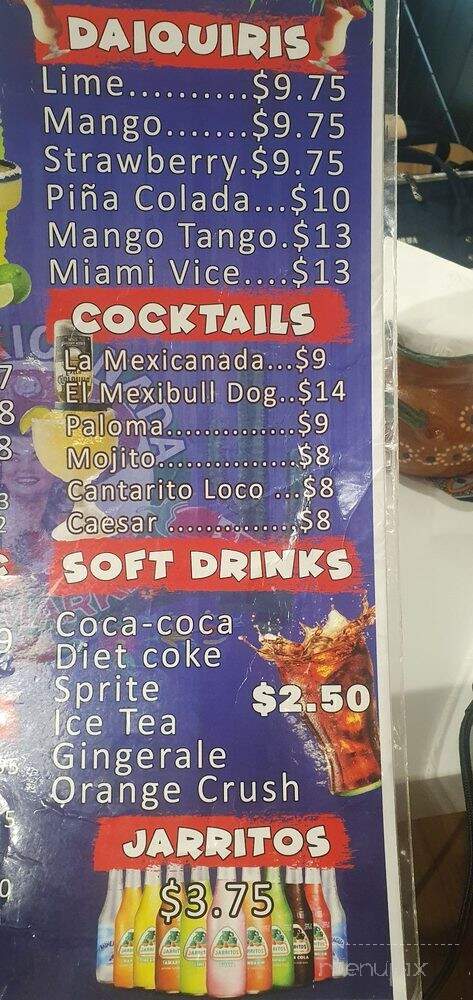 La Mexicanada - Newmarket, ON menu_pic