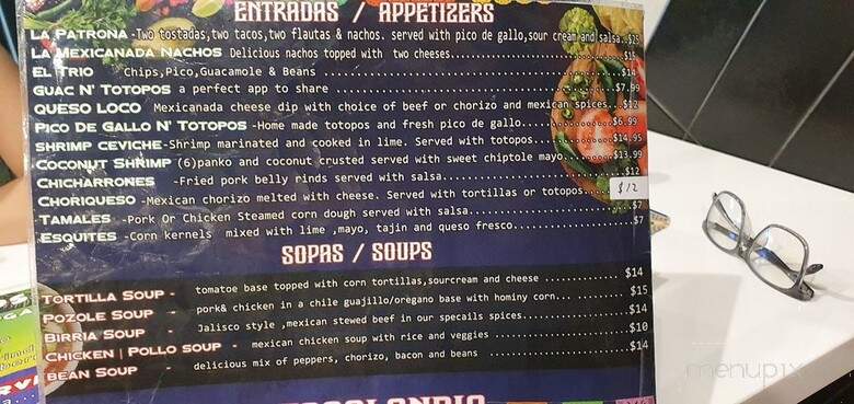 La Mexicanada - Newmarket, ON menu_pic