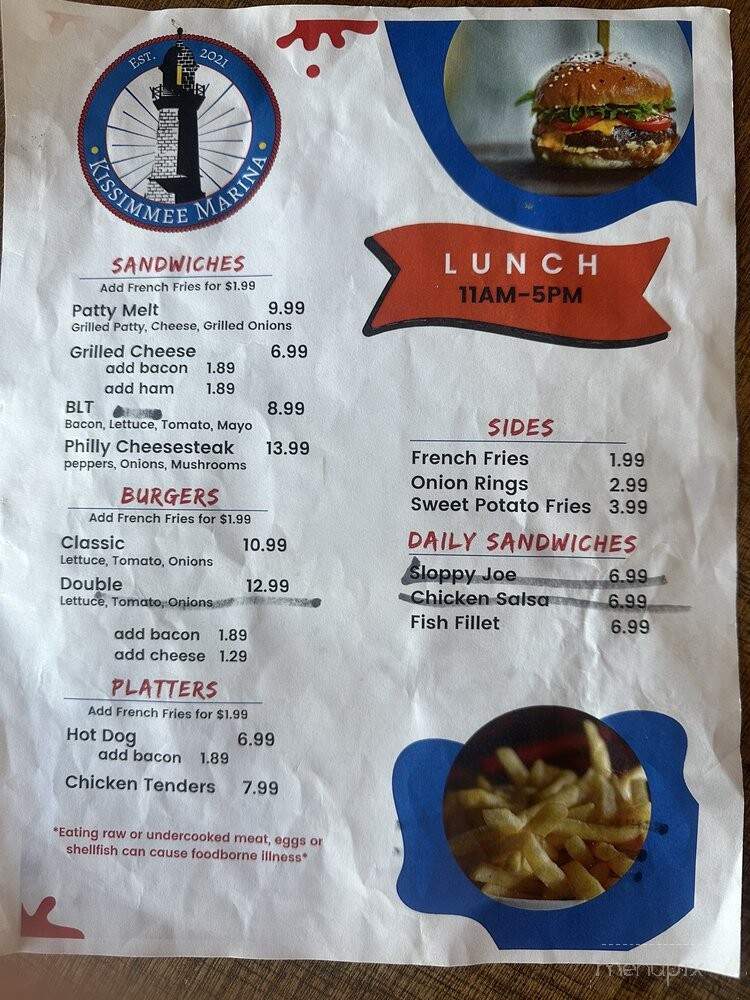Kissimmee Marina by Lake Toho - Kissimmee, FL menu_pic