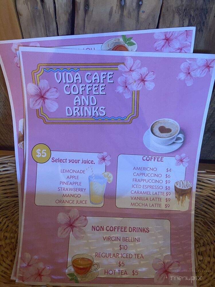 Vida Cafe - Fort Worth, TX menu_pic