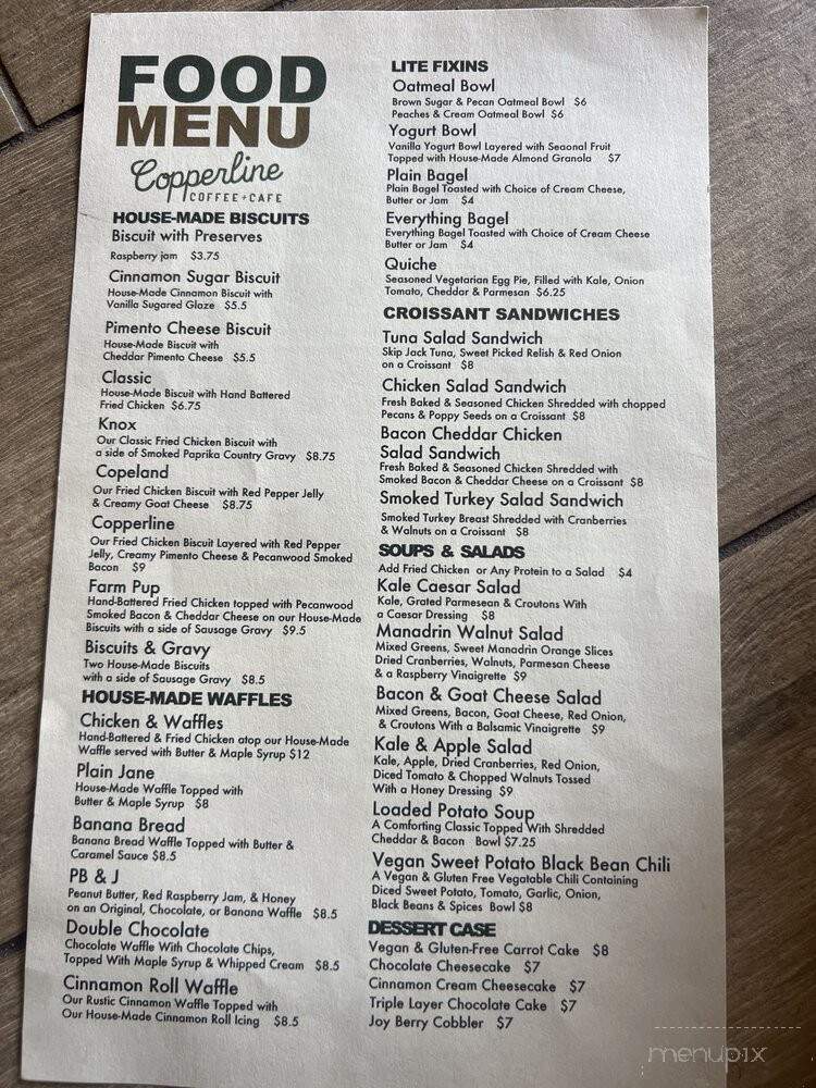 Copperline Coffee & Cafe - Daytona Beach, FL menu_pic