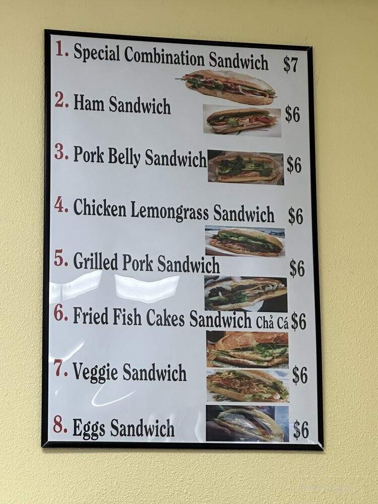 Banh Mi Saigon - Stockton, CA menu_pic