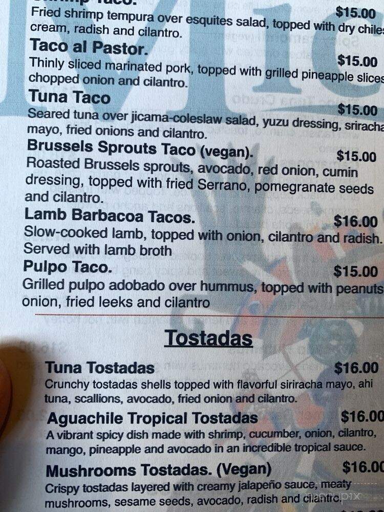 El Mictlan Restaurant - Philadelphia, PA menu_pic