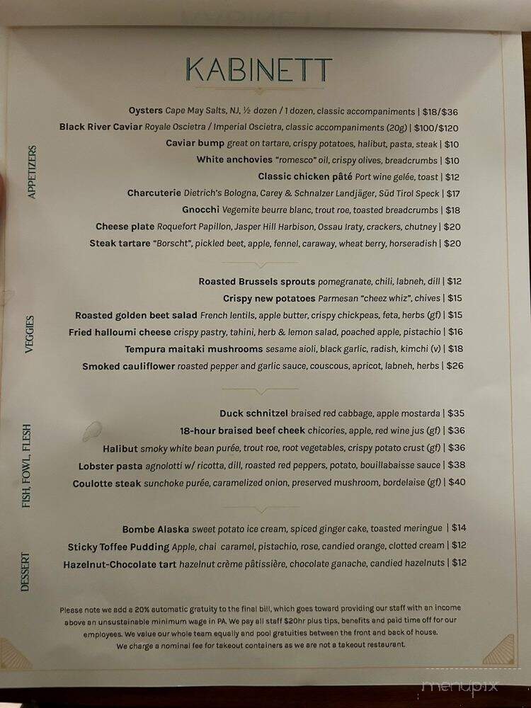 Kabinett Wine Bar + Dining - Easton, PA