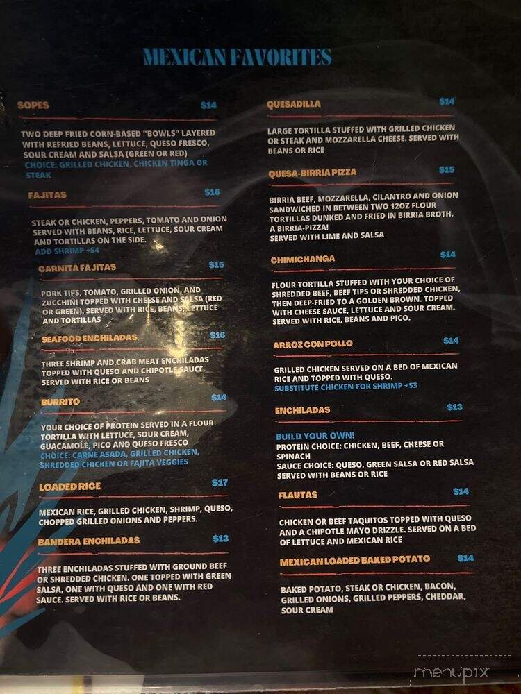 Papi Chulo's Cantina - Spencer, IN menu_pic