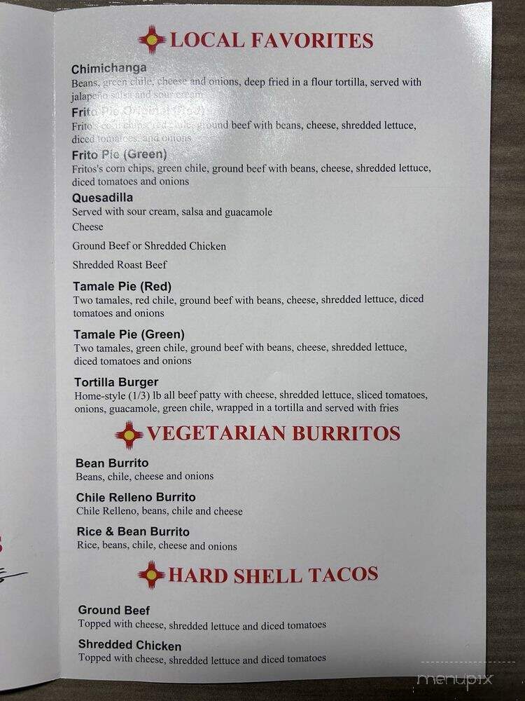 Posa's Express - Santa Fe, NM menu_pic