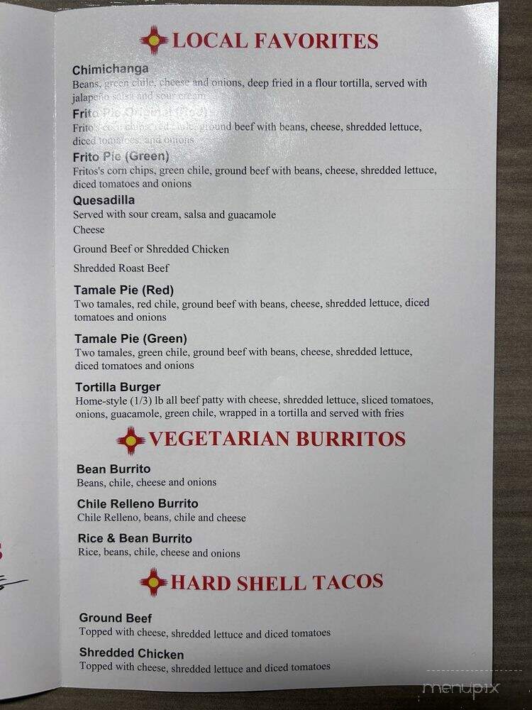 Posa's Express - Santa Fe, NM menu_pic