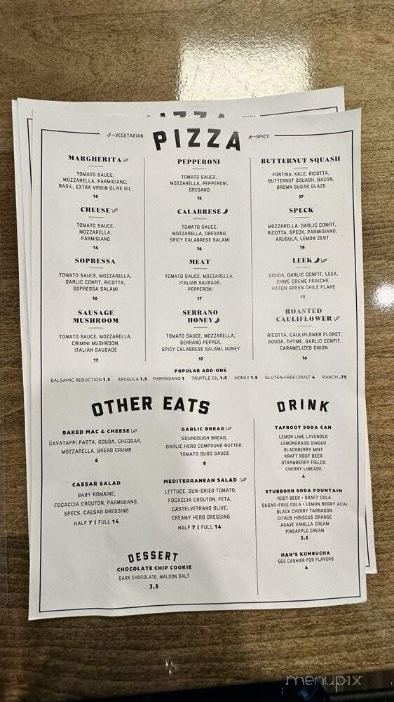Mozz Artisan Pizza - South Jordan, UT menu_pic