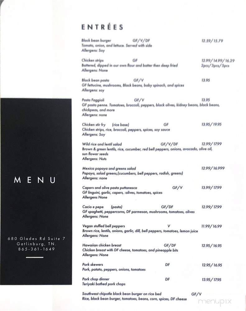 Bear Cub Cafe & Grill - Gatlinburg, TN menu_pic