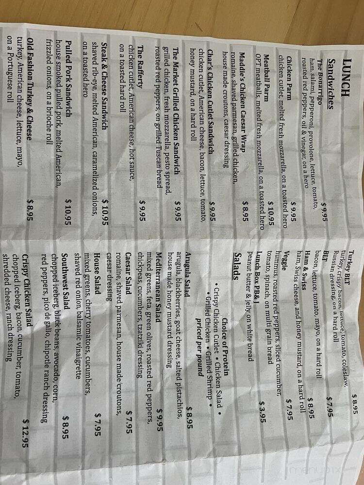 Old Post Market - Fairfield, CT menu_pic