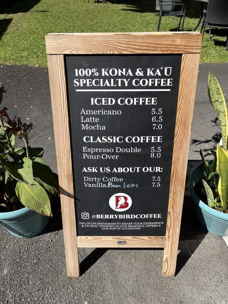 BerryBird Coffee - Kailua-Kona, HI menu_pic